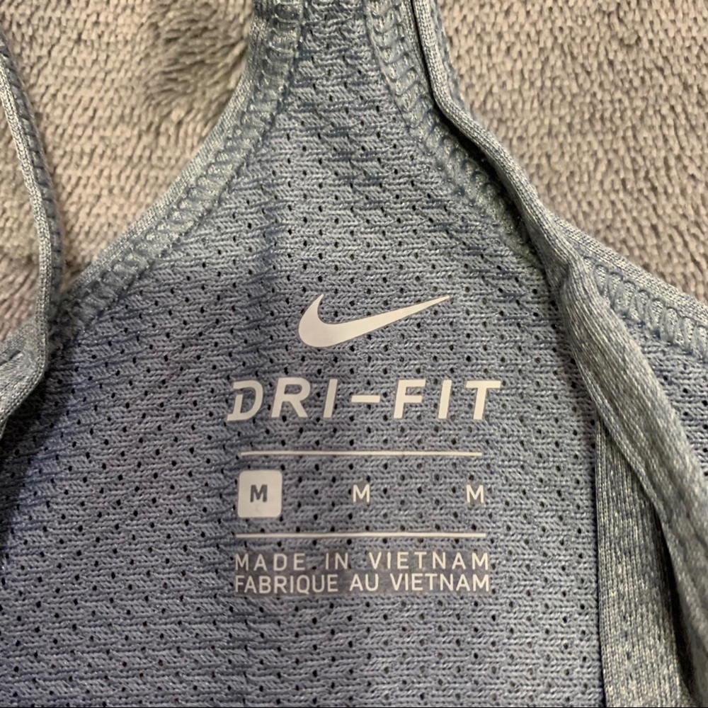 GRAY NIKE DRI-FIT WORKOUT TANK - Picture 3 of 3